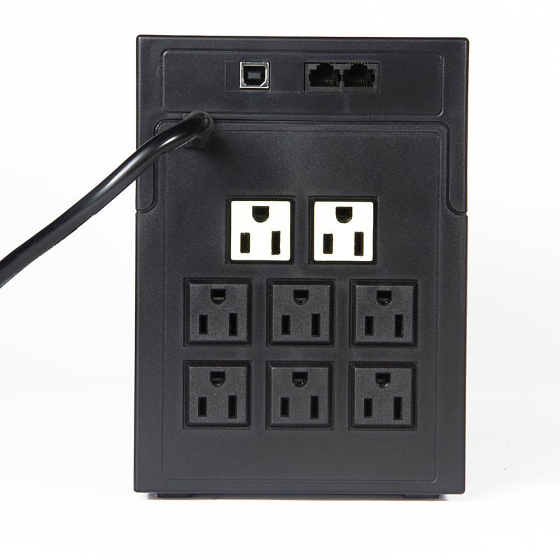 UPS ELISE INTERACTIVO FASE, AUR - 1200 - LCD - USB, 1200 VA / 600 W, PUERTO INTELIGENTE USB - HID. AUR-1200-LCD-USB - SMART BUSINESS