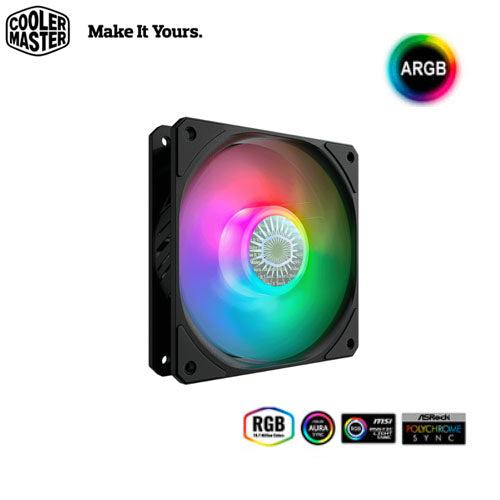 VENTILADOR COOLER MASTER SICKLEFLOW 120 ARGB, 120MM, 650 - 1800RPM, NEGRO - SMART BUSINESS