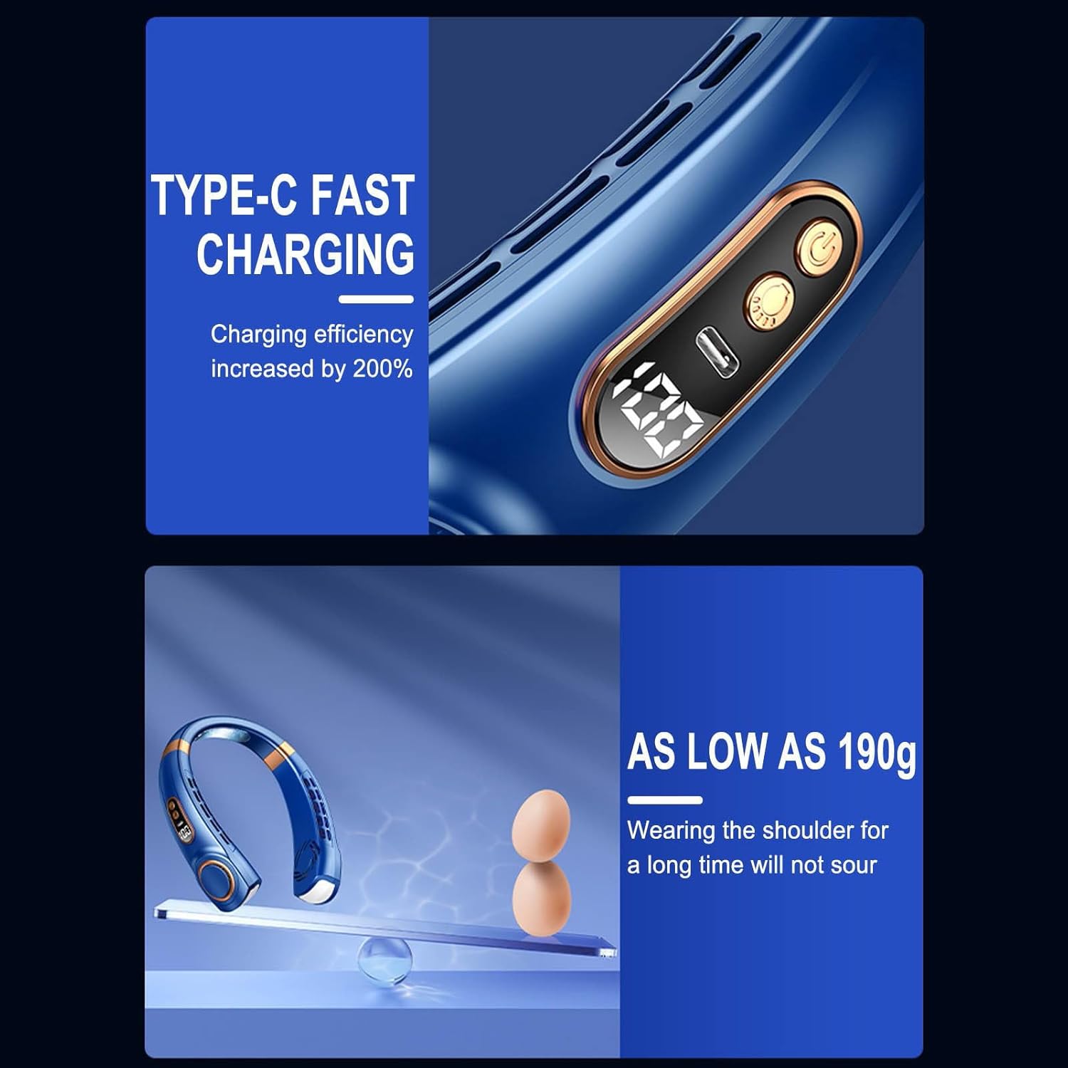 VENTILADOR DE CUELLO AZUL - SMART BUSINESS