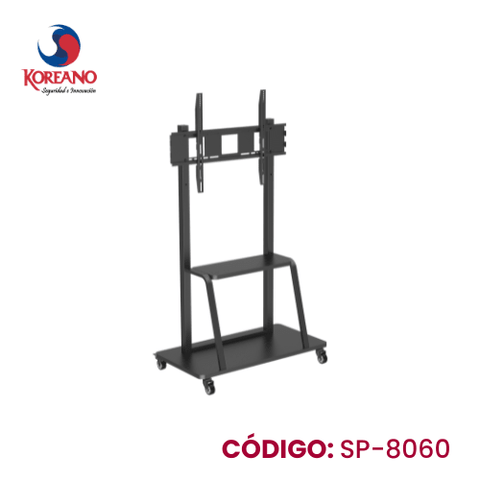 Rack Pedestal Móvil KOREANO SP-8060 - Para TV y Pantallas Interactivas 42" a 100" - Acero - Soporta 120 kg - VESA Máx 900x600 - SP-8060 de Vesa | first_variant_option_1 — Envío inmediato