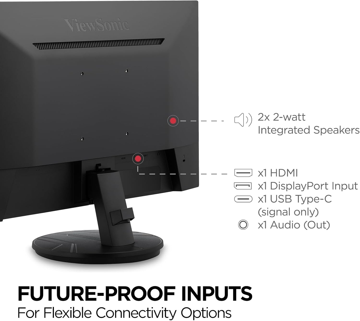 VIEWSONIC 24IN 1080P IPS GAMING MONITOR WITH USB - C (SIGNAL ONLY) 1MS 120HZ (OC) VX2416A - SMART BUSINESS