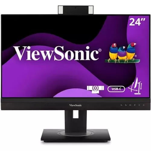 Viewsonic Monitor Led Viewsonic Graphic Vg2456V 24" Class Cámara Web Full Hd - 16:9 - Negro - 60.5Cm (23.8") Viewable - Tecnología Conmutación En El Mismo Plano (In-Plane Switching, Ips) - SMART BUSINESS