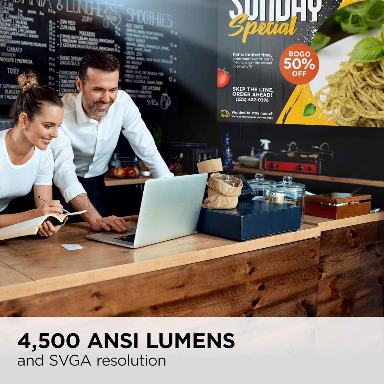 ViewSonic PA700S 4500 lúmenes SVGA proyector de alto brillo con Keystone vertical para negocios y educación - SMART BUSINESS