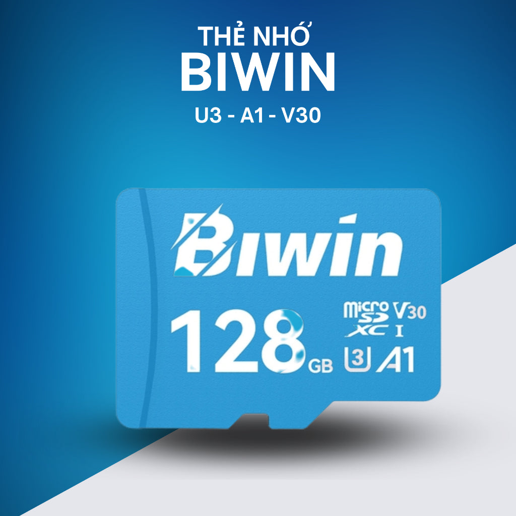 MEMORIA FLASH MICROSD BIWIN MS160 128GB, INTERFAZ: UHS-I, C10, U3, V30, A2, 4K UDH