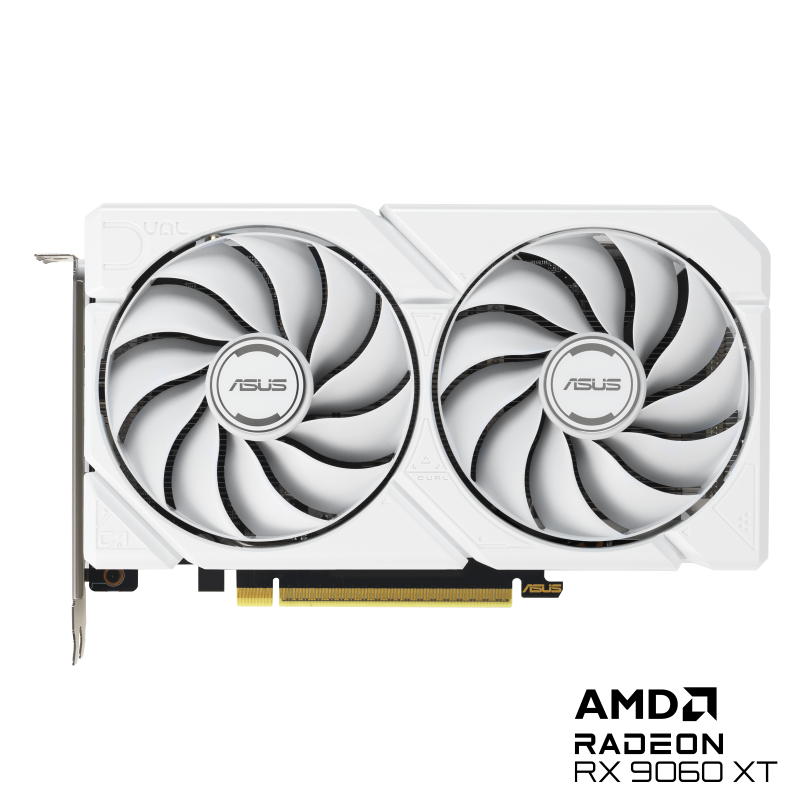 TARJETA GRÁFICA BLANCA DE ALTO RENDIMIENTO PARA GAMING 1440P – 16 GB , ARQUITECTURA RDNA 4, DISEÑO ELEGANTE BLANCO
