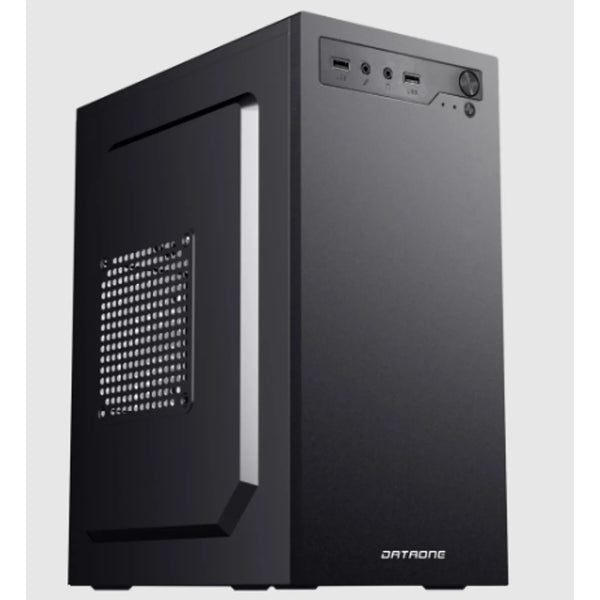 CASE MICRO ATX NOVA T12, FUENTE 600W, 2xUSB 2.0, Audio, Micrófono, Medidas: 278 x 165 x 350mm, 2x3.5HDD, 2x2.5SDD interno