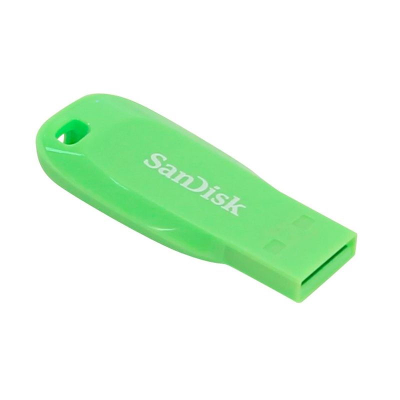 MEMORIA USB SANDISK CRUZER BLADE 32GB SDCZ50C-032G-B35GE – USB 2.0, VERDE ELÉCTRICO, PORTÁTIL Y RÁPIDA