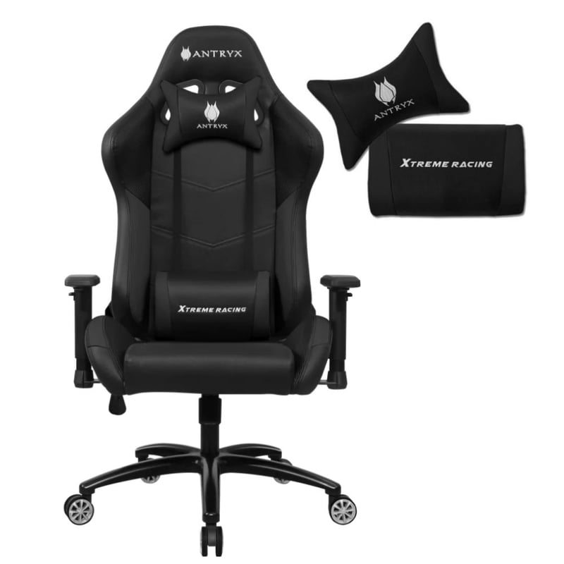 SILLA GAMING ANTRYX XTREME RACING CHALLENGER BLACK (AXR - 5500 - 2K) - COMODIDAD Y ESTILO PARA JUGADORES APASIONADOS EN TU SETUP GAMER de Antryx | first_variant_option_1 — Envío inmediato