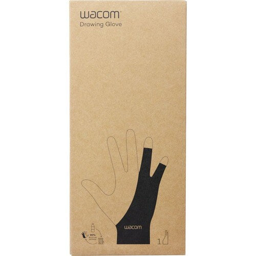 Wacom Guantes de dibujo Wacom - Spandex, Poliéster - Negro - Respirable, Estirable, duradero, Cómodo, Libre de Manchas - Para Aparato pantalla táctil, Dibujo, Tablet PC - 1 Paquete - SMART BUSINESS