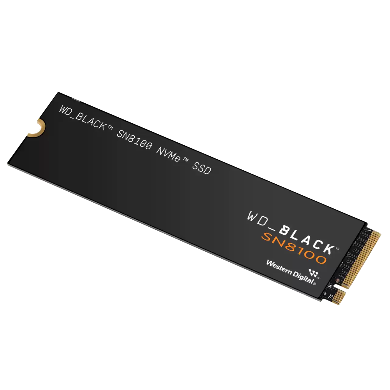 WD Black SN8100 WDS100T1X0M – SSD NVMe M.2 1 TB PCIe 5.0 x4, lectura 14 900 MB/s, escritura 11 000 MB/s, 3D TLC NAND, 1.6 M IOPS lectura, 2.4 M IOPS escritura, TBW 600 TB, perfil ultrafino 2.2 mm
