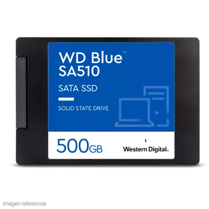 WD BLUE SA510 WDS500G3B0A – SSD INTERNO 500 GB • SATA III 2.5" • VELOCIDAD DE LECTURA HASTA 560 MB/S • CONFIABLE Y EFICIENTE WDS500G3B0A - SMART BUSINESS