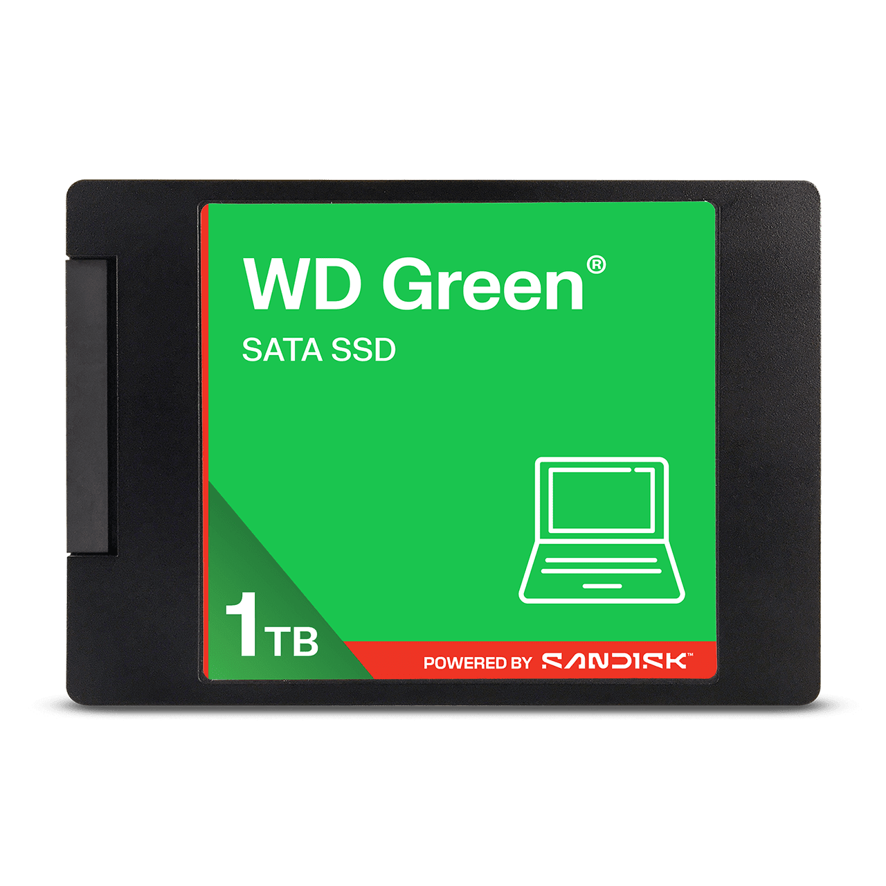 SSD WD Green 1TB WDS100T5G0A vista frontal oficial
