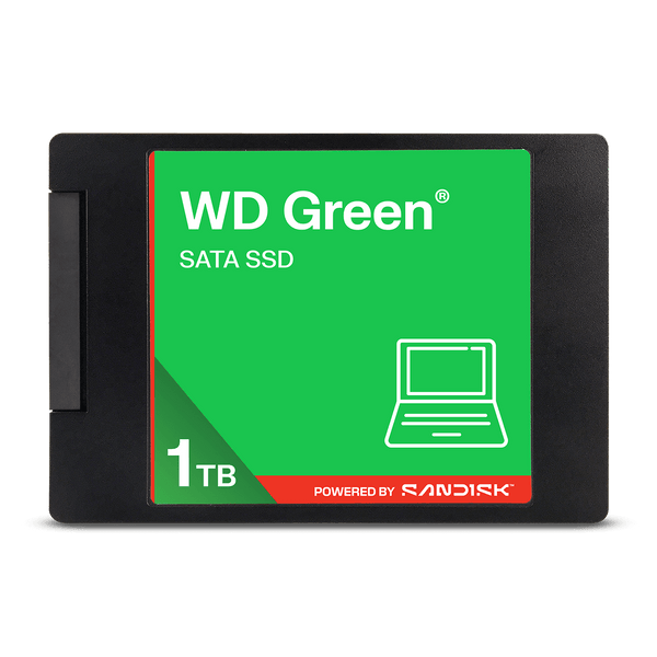 SSD WD Green 1TB WDS100T5G0A vista frontal oficial