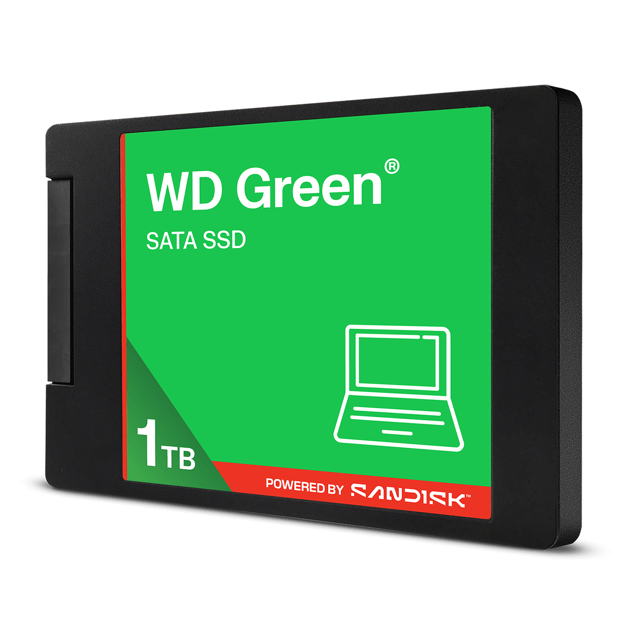 SSD WD Green 1TB WDS100T5G0A vista lateral oficial