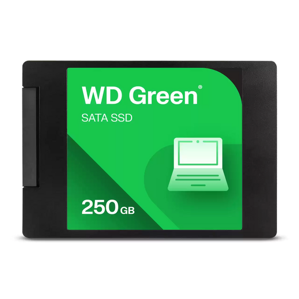 SSD WD Green 250 GB 2.5″ SATA III 6 Gb/s – 545 MB/s, Eficiencia Energética, Resistente a Golpes, Perfil Delgado 7 mm