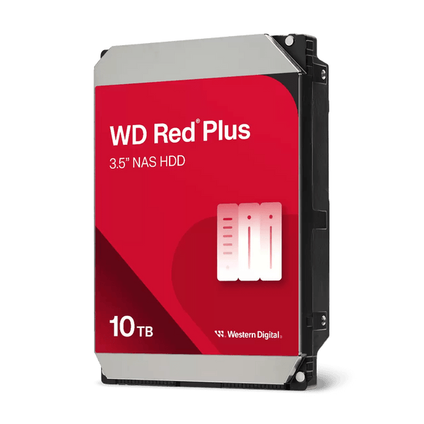 WD Red Plus WD100EFGX – Disco duro interno 10 TB 3.5″ SATA III 6 Gb/s, 7200 RPM, 256 MB caché, optimizado para NAS con tecnología NASware, funcionamiento 24/7, alta fiabilidad y eficiencia energética WD100EFGX - SMART BUSINESS
