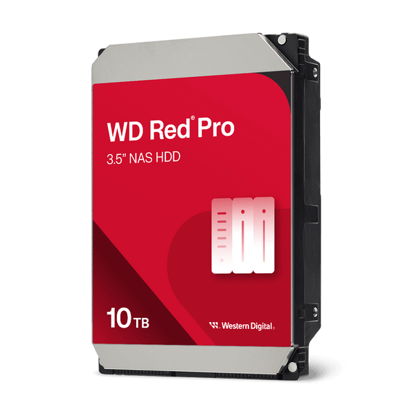 Disco Duro WD Red Pro WD103KFBX  10TB  3.5" SATA III 6Gbps  7200 RPM  512MB Caché  NASware 3.0  Optimizado para NAS Empresarial  Sensor de Vibración RV  Operación 24/7