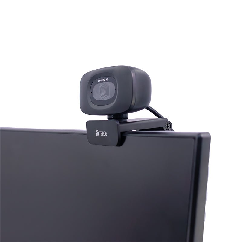 WEBCAM TEROS TE - 9073N 4K ULTRA HD, MICRÓFONO INTEGRADO, CONEXIÓN USB 2.0, IMAGEN CLARA Y FLUIDA, IDEAL PARA VIDEOLLAMADAS, STREAMING Y CLASES VIRTUALES TE-9073N - SMART BUSINESS