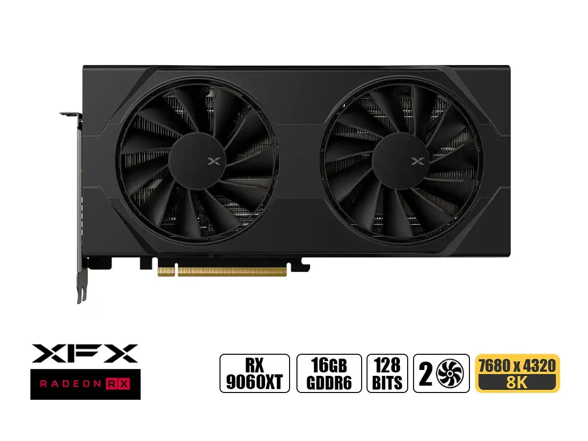Tarjeta De Video Xfx Radeon Rx 9060 Xt Swift Oc Gaming 16Gb Gddr6 - Pcie 5.0 - Alto Rendimiento 1440P (Rx - 96Tsw16Bq) de XFX | first_variant_option_1 — Envío inmediato