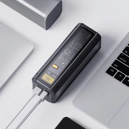 XIAOMI 212W HYPERCHARGE POWER BANK 25000MAH GL: CARGA RÁPIDA 140W, 3 PUERTOS USB, DISEÑO TRANSPARENTE, COMPATIBLE CON MACBOOK PRO, IPHONE 15 Y XIAOMI 14T PRO 63069 - SMART BUSINESS