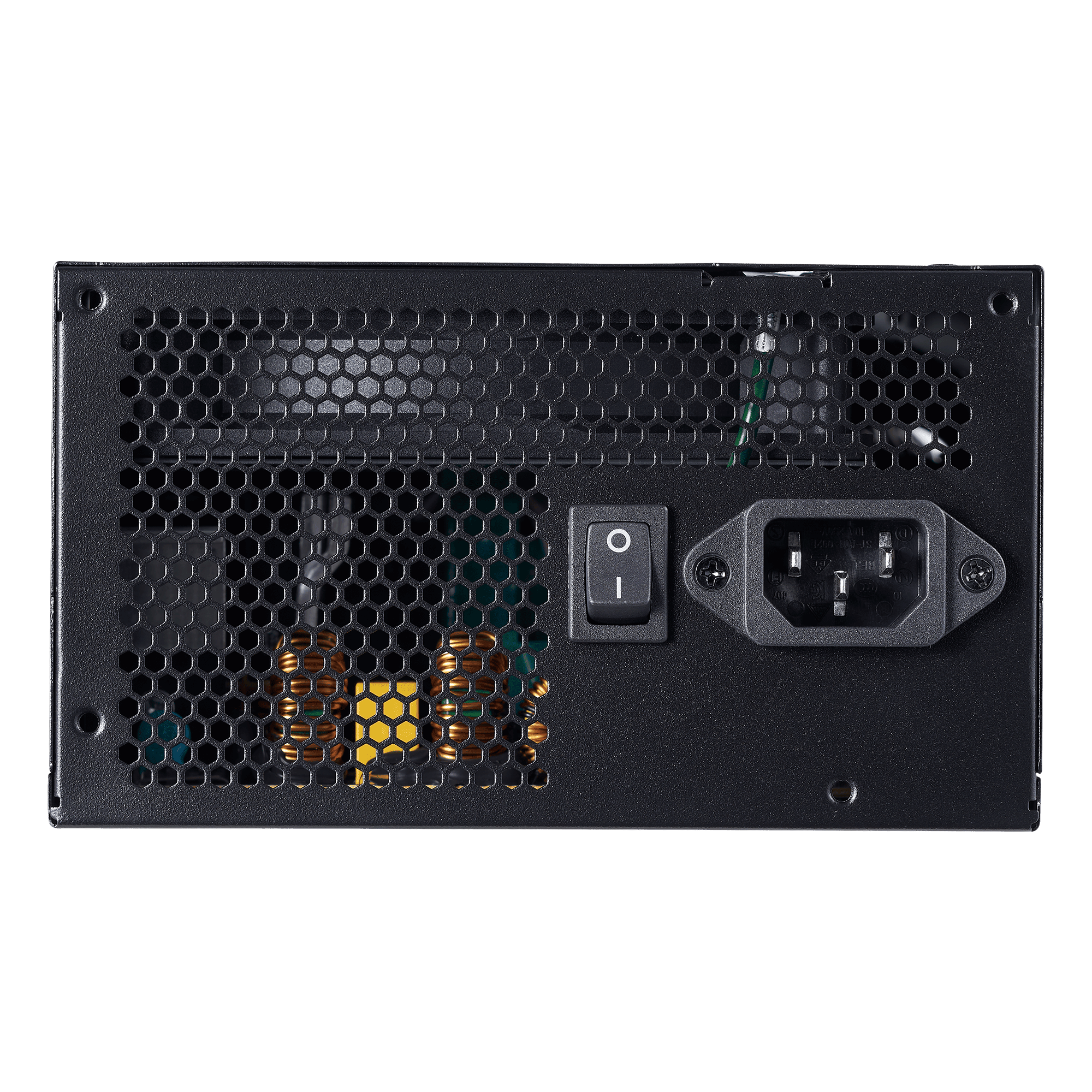 Fuente XPG PROBE 600W PROBE600B-BKCUS vista posterior de entrada e interruptor