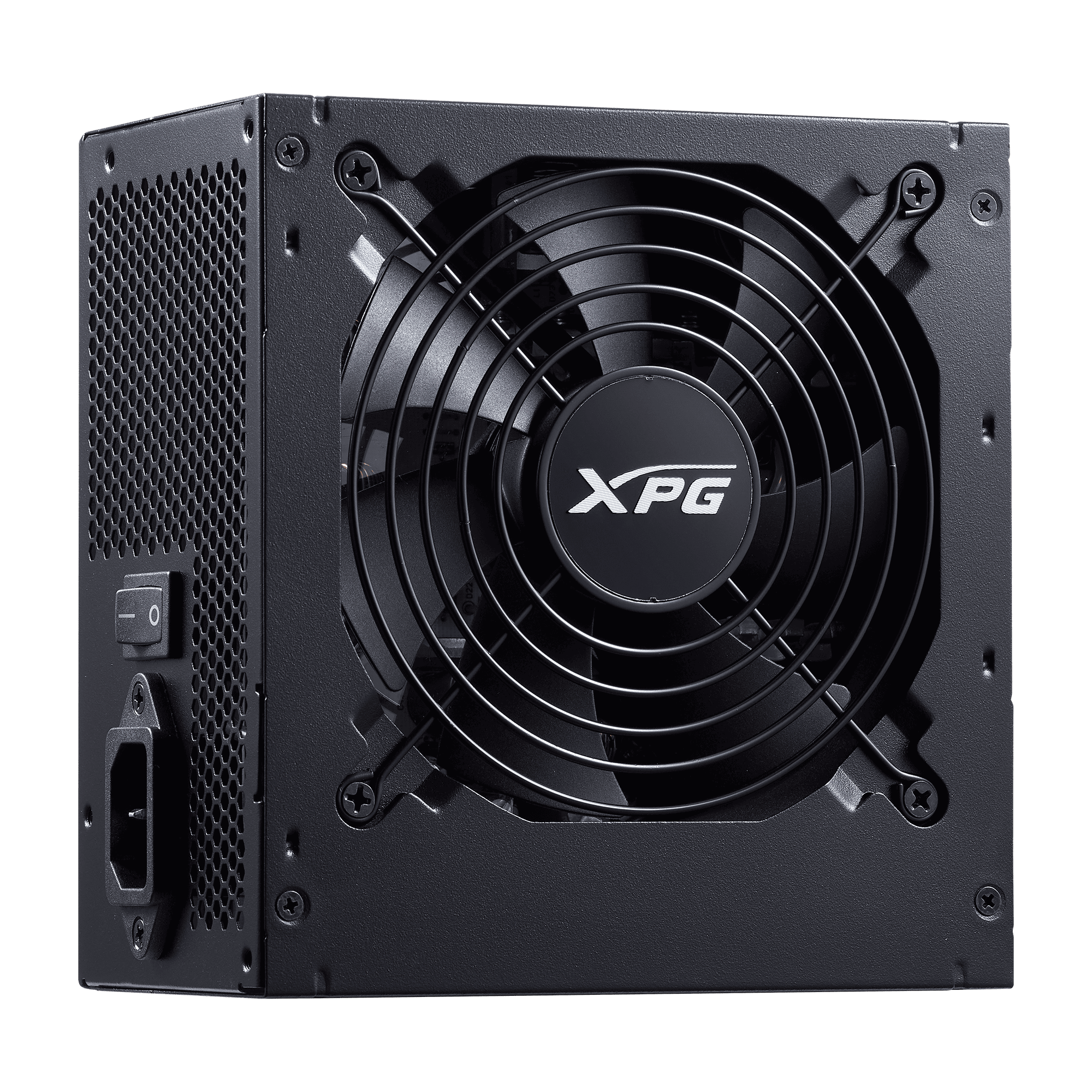 Fuente XPG PROBE 600W PROBE600B-BKCUS perspectiva del ventilador y rejilla