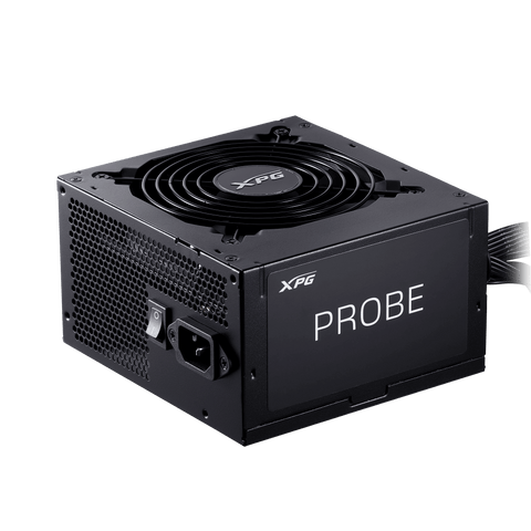Fuente XPG PROBE 600W PROBE600B-BKCUS vista principal en tres cuartos