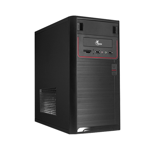 XTECH - DESKTOP - MICRO ATX - ALL BLACK - PC CASE 600W PS LOGO XTQ-100 - SMART BUSINESS