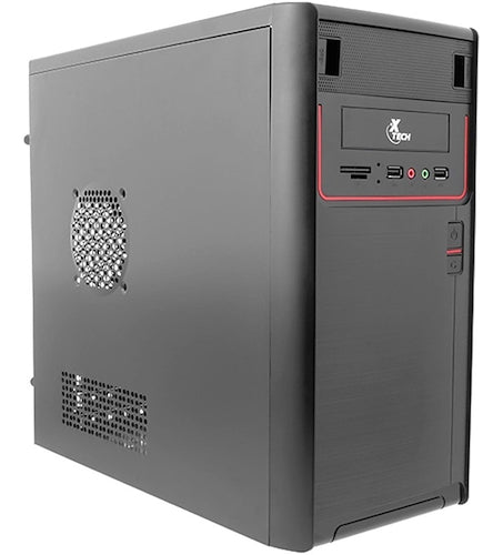 XTECH - DESKTOP - MICRO ATX - ALL BLACK - PC CASE 600W PS LOGO XTQ-100 - SMART BUSINESS