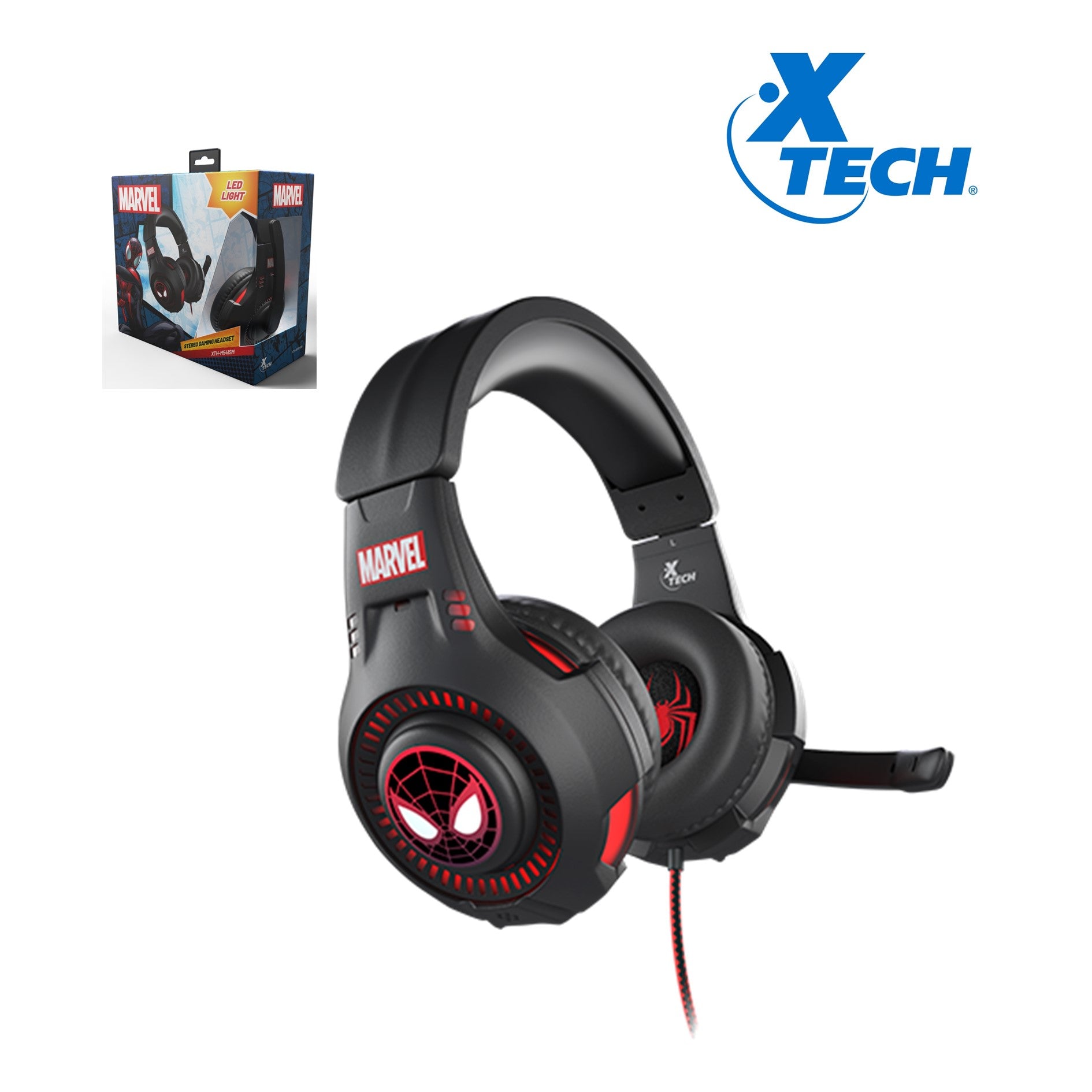Xtech Marvel Spider-man Audífonos Estéreo Gaming (Xth-m541sm) - SMART BUSINESS