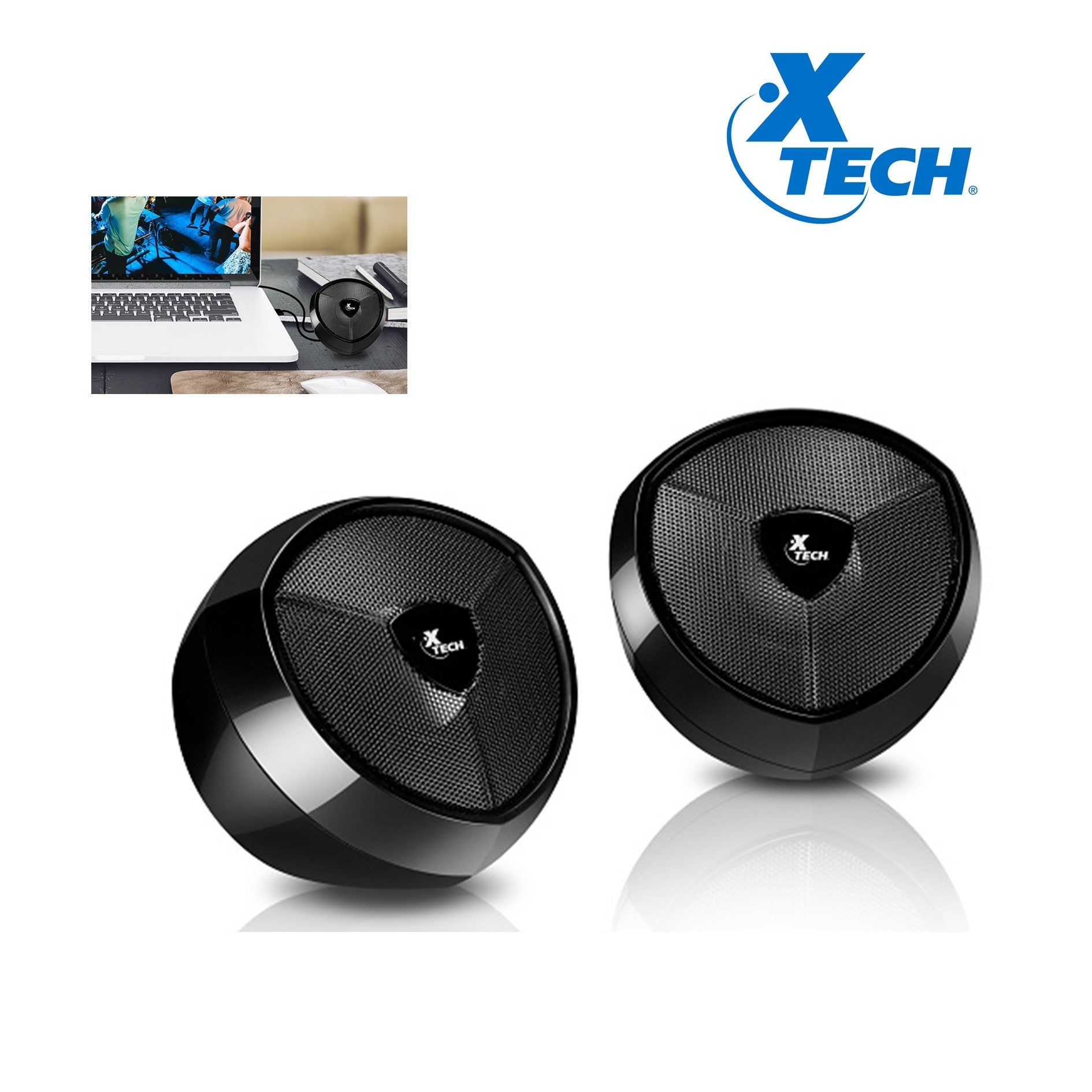 XTECH - ALTAVOCES - 2.0 CANALES - 5 W CON CABLE XTS - 111 de Xtech | first_variant_option_1 — Envío inmediato