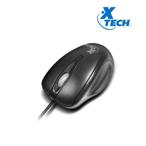 XTECH XTM - 175 – MOUSE ÓPTICO 3D CON CABLE • 3 BOTONES • CONEXIÓN USB • DISEÑO ERGONÓMICO Y PRECISO XTM-175 - SMART BUSINESS