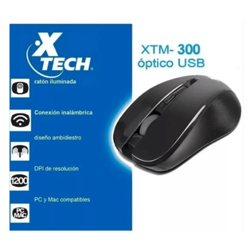 XTECH XTM - 300 – MOUSE INALÁMBRICO 2.4 GHZ • SENSOR INFRARROJO • DISEÑO ERGONÓMICO Y PRECISO XTM-300 - SMART BUSINESS