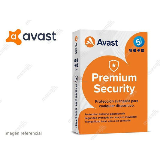 AVAST PREMIUM SECURITY 5PC / 12MESES - 7153275