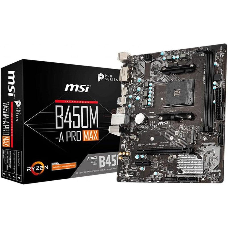MSI B450M-A PRO MAX AMD B450 AM4 MICRO ATX DDR4-SDRAM PLACA BASE