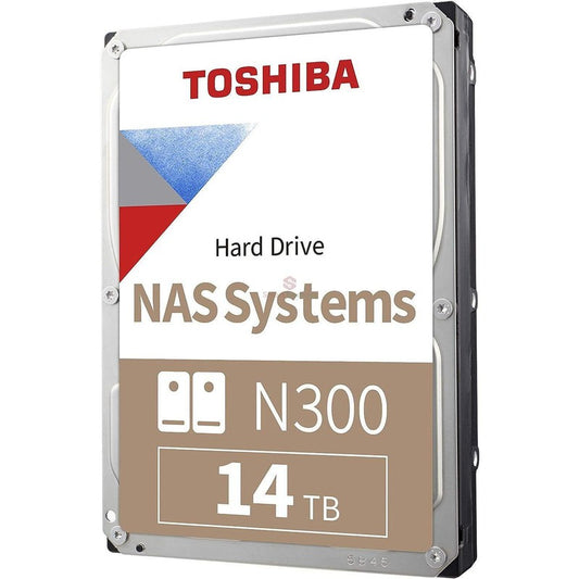 DISCO DURO TOSHIBA N300, 14TB NAS, SATA 6.0GB/S, 7200RPM, 512MB CACHE, 3.5". HDWG31EXZSTA