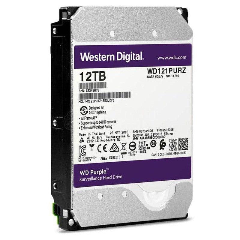 Disco Duro Western Digital Wd Purple Pro 12Tb, Sata 6.0 Gb/S, 256Mb Cache, 7200 Rpm, 3.5". - SMART BUSINESS