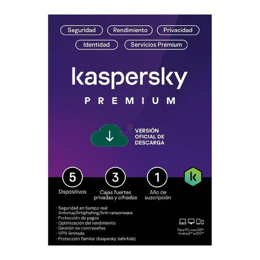 KASPERSKY PREMIUM 5PC 1AÑO - KL1047DDEFS