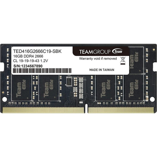 TED416G2666C19-S01-MEMORIA RAM DDR4 DE 16GB TEAMGROUP SODIMM 2666MHZ CL19-TEAMGROUP-SMART BUSINESS STORE