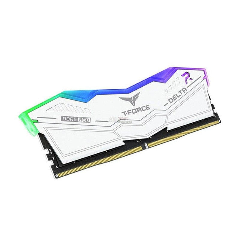 FF4D516G5200HC40C01-MEMORIA RAM TEAMGROUP T-FORCE DELTA RGB, 16GB, DDR5 5200 MHZ - PC5-41600, 1.25V, CL40, WHITE-TEAMGROUP-SMART BUSINESS STORE