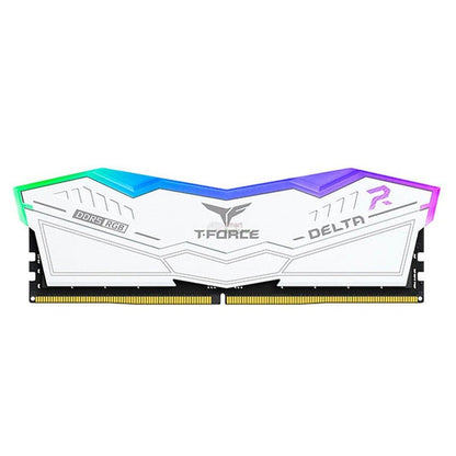 MEMORIA RAM TEAMGROUP T-FORCE DELTA RGB, 16GB, DDR5 5200 MHZ - PC5-41600, 1.25V, CL40, WHITE FF4D516G5200HC40C01