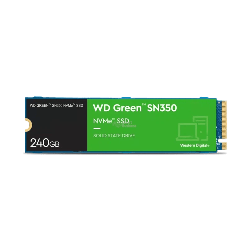 WDS240G2G0C-UNIDAD DE ESTADO SOLIDO WESTERN DIGITAL GREEN SN350, 240GB, NVME, M.2 2280, PCIE GEN3-WESTERN DIGITAL-SMART BUSINESS STORE