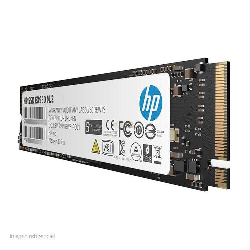 UNIDAD EN ESTADO SOLIDO HP EX950, 512GB, M.2, 2280, PCIE GEN 3X4, NVME 1.3. 5MS22AA#