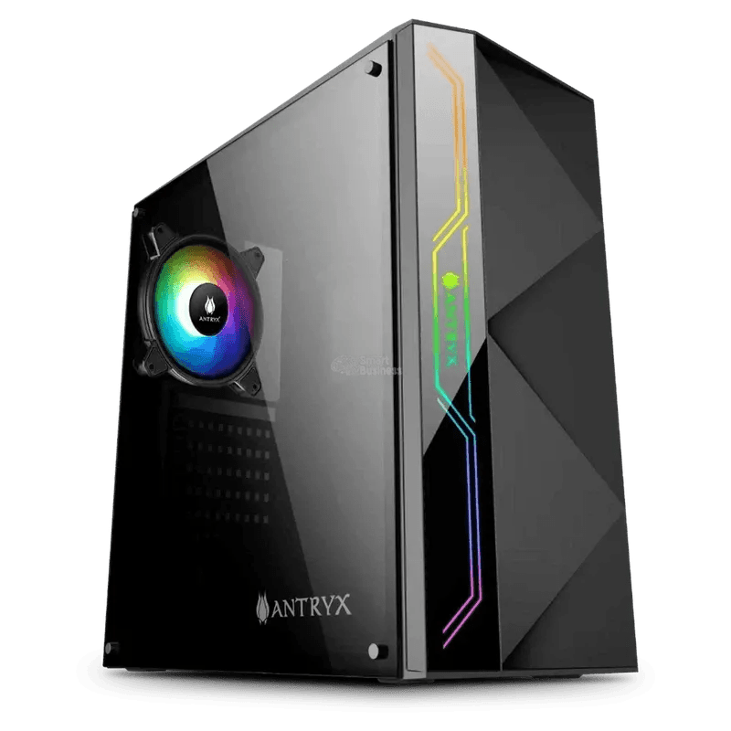 Case C/Fuente B500W Antryx Xtreme Neo I Argb Fan X1, C/Cinta Led (Ac-Xn01Kr1-500Cp) - SMART BUSINESS