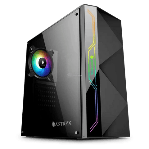 Case C/Fuente B500W Antryx Xtreme Neo I Argb Fan X1, C/Cinta Led (Ac-Xn01Kr1-500Cp) - SMART BUSINESS