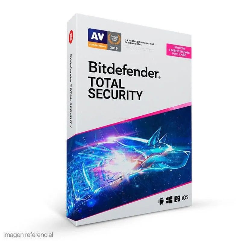 Software Bitdefender Total Security, Licencia Para 5 Pcs, 12 Meses - SMART BUSINESS