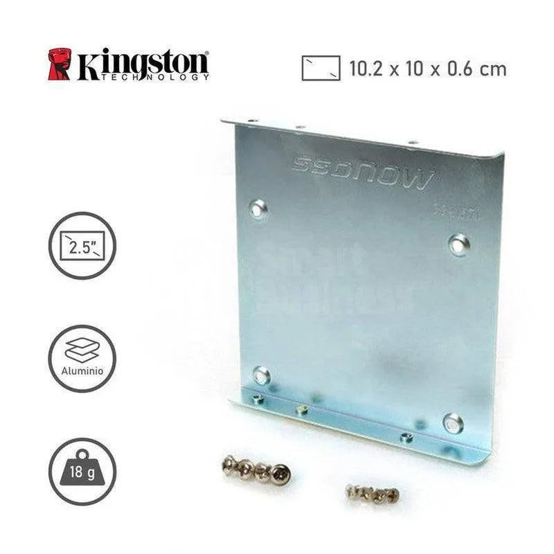 Bracket Kingston Sna-Br2/35 Para Discos 2.5" A 3.5", Con Tornillos (Sna-Br2/35) - SMART BUSINESS