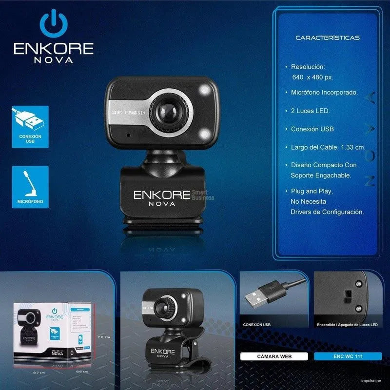 Camara Web Nova Enc Wc111 640X480 Enkore - SMART BUSINESS