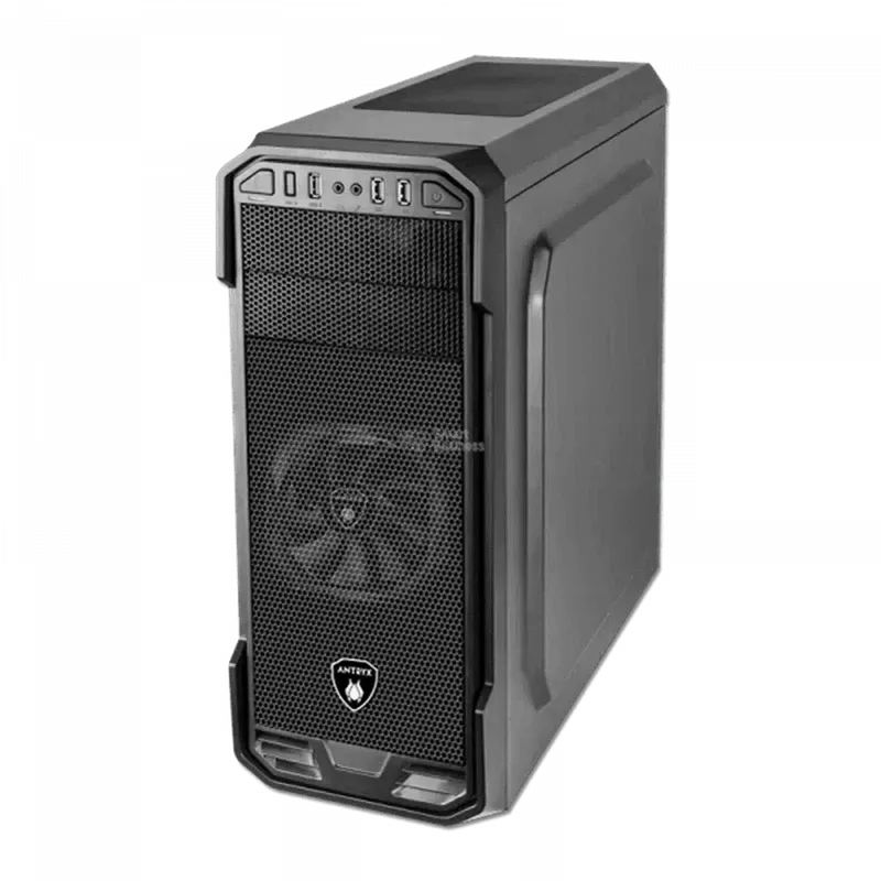 Case Antryx Rx 350 Fuente 600W, Con Panel Lateral De Vidrio Templado, 1 Ventilador, 3 Puertos Usb, Color Negro (Ac-Rx350K3-600Cp) - SMART BUSINESS