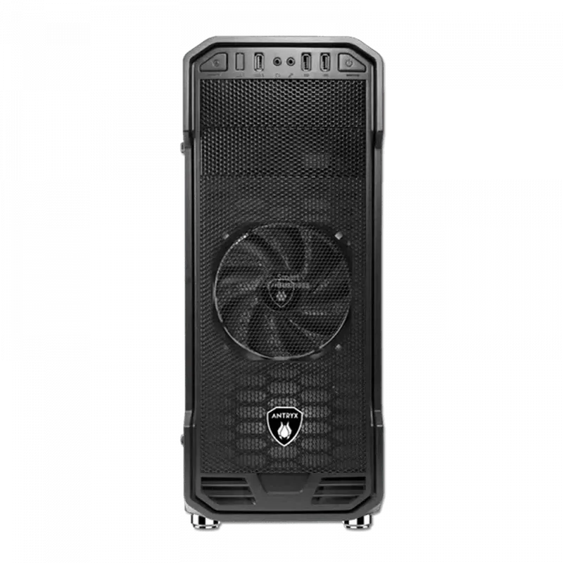 Case Antryx Rx 350 Fuente 600W, Con Panel Lateral De Vidrio Templado, 1 Ventilador, 3 Puertos Usb, Color Negro (Ac-Rx350K3-600Cp) - SMART BUSINESS